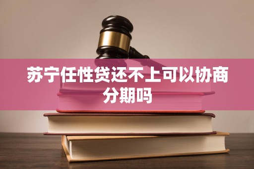 苏宁任性贷还不上可以协商分期吗