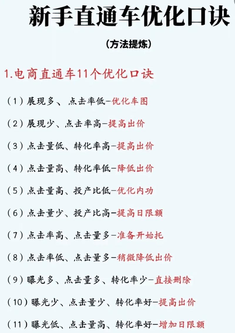 淘宝卖家必看！开直通车引流推广技巧及调整优化方法