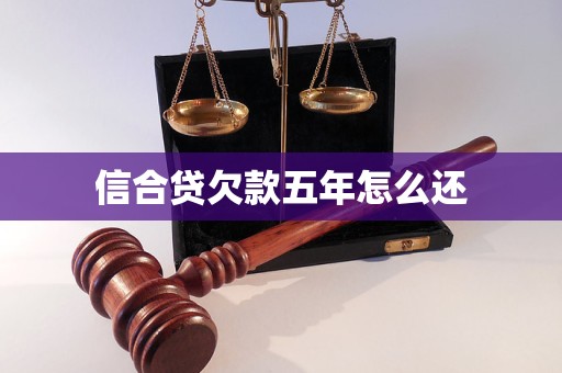 信合贷欠款五年怎么还