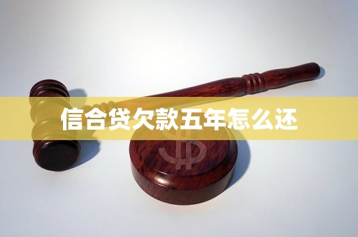 信合贷欠款五年怎么还